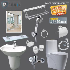 Combo trọn bộ phòng tắm 1