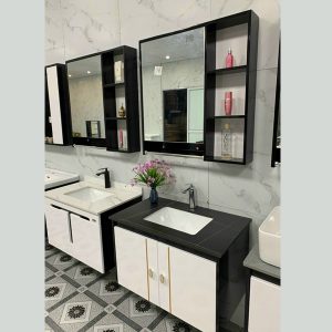 Tủ chậu TC 944-K02-60 mặt đá chống xước chậu sứ âm